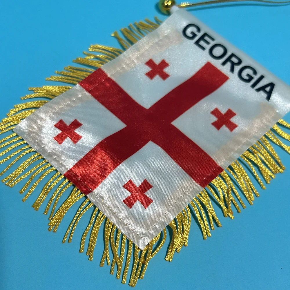 Bandera Georgia para coche ventana poliéster doble cara - imagen 5