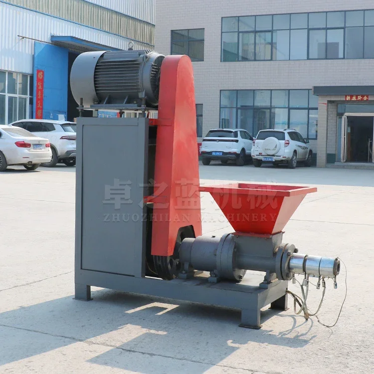 Factory Low Price Wood sawdust biomass wood charcoal briquette extrusion machine for sale