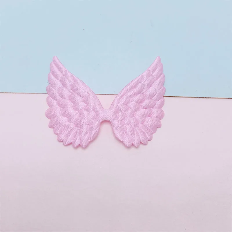 60 Stück 5,8x4,5CM Stoff-Satin-Engelsflügel-Applikationen zum Aufnähen für DIY Kinder-Haarspangen-Zubehör, Kleidungsstücke, Kopfbedeckungen, Dekor-Patches – Detail 9