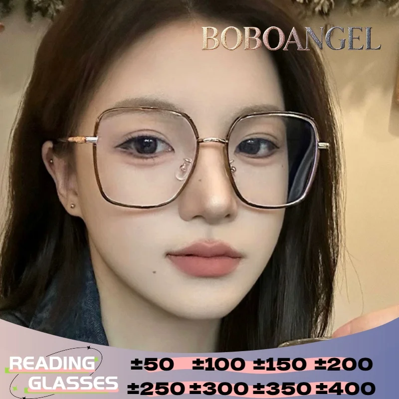 

Очки BOBOANGEL: Высококачественные коричневые квадратные оправы для женщин, оптические очки по рецепту, с возможностью индивидуальной настройки, для чтения
