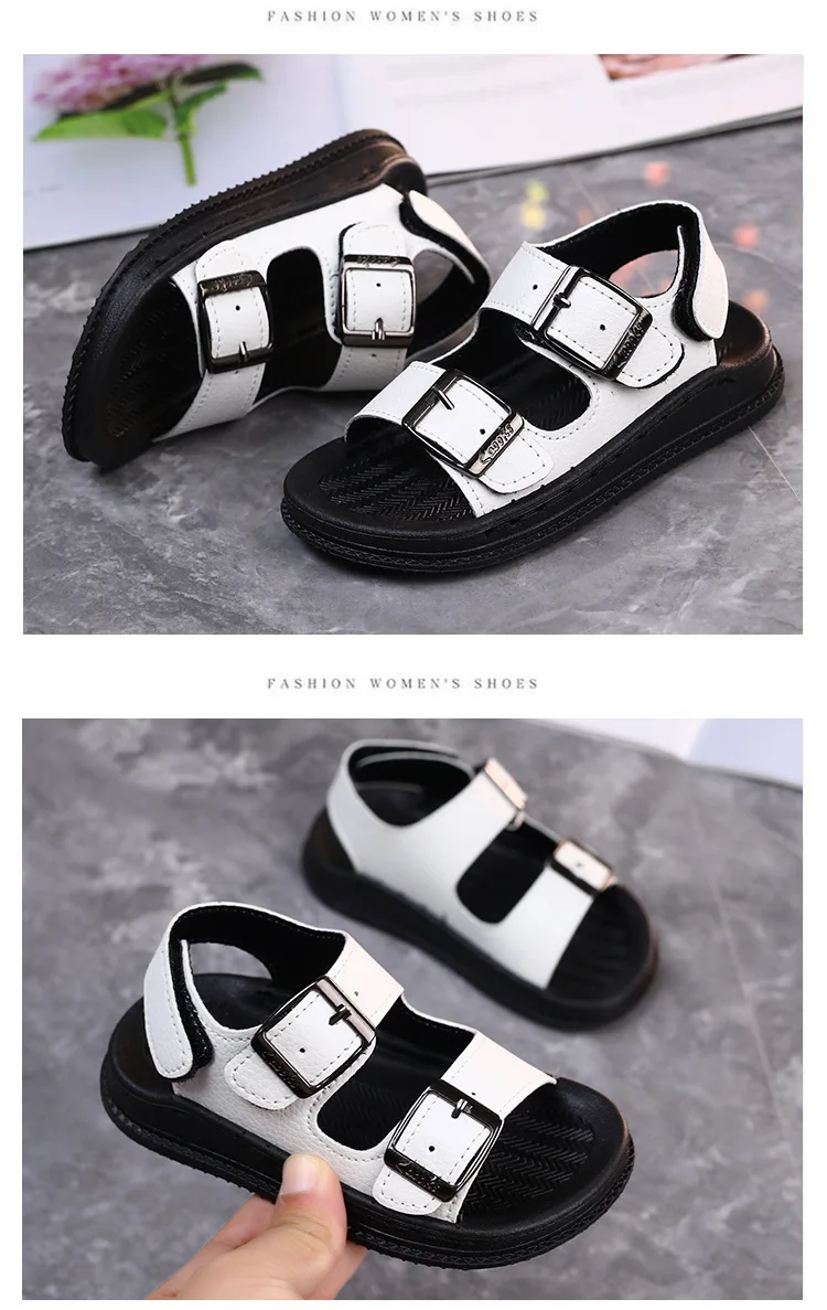 Jungen-Sandalen 2026 Neue Kinder-Strandsandalen Modische Sportliche Rutschfeste Verschleißfeste Babyschuhe 1-6 Jahre Alte Lederschuhe – Detail 12