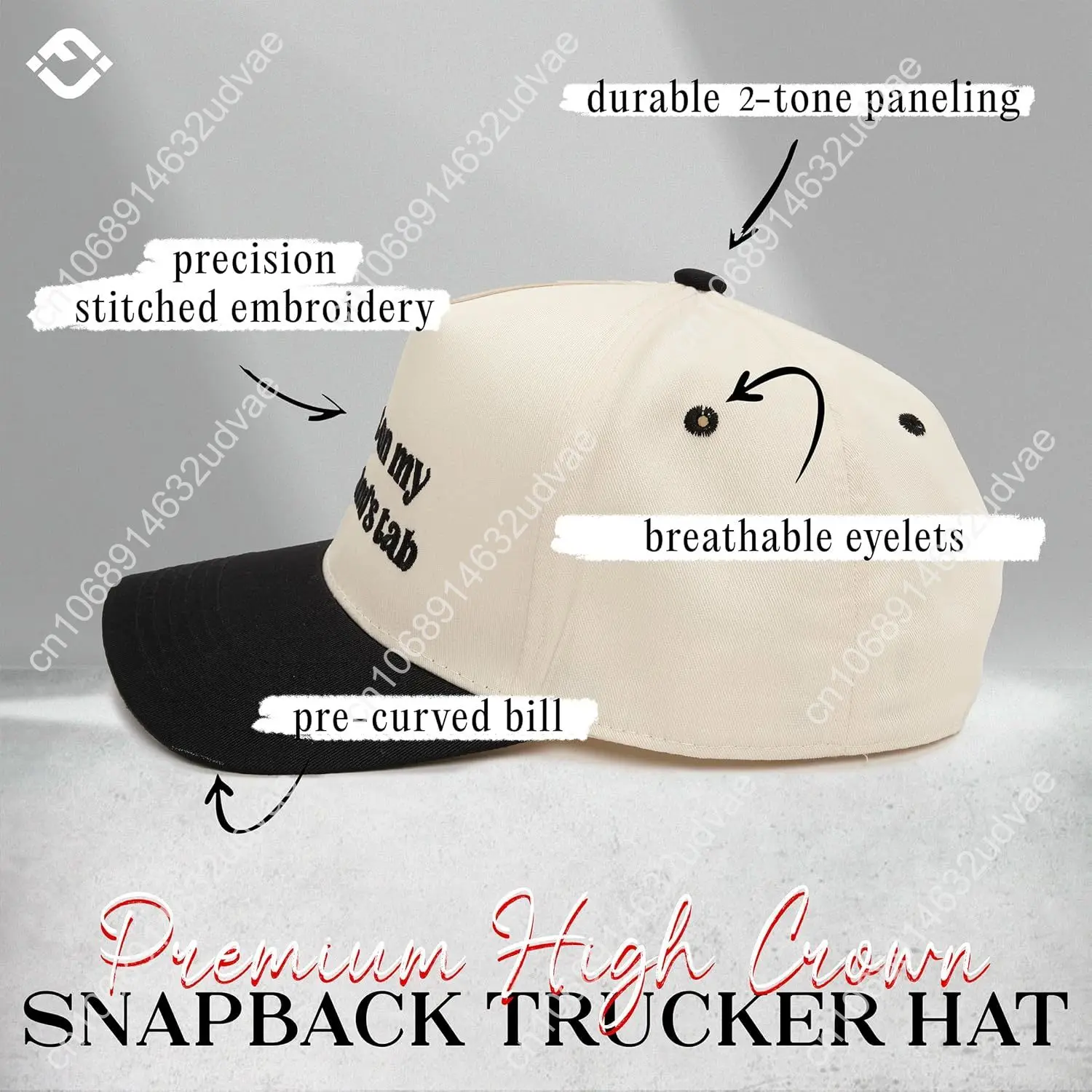 Cappello da camionista Snapback in tela Funky Junque - Festa del papà, cappello da mamma divertente, berretto da baseball per mamma e papà