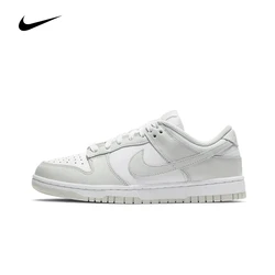 Original Nike Dunk Low 'Photon Dust' Women's Skateboarding Shoes Classic Unisex White Grey Low Top Sneakers DD1503-103