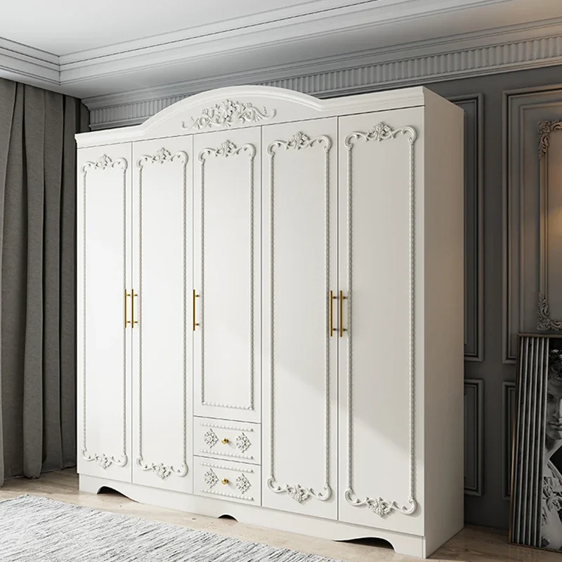 

Salon Modern Nordic Wardrobe Doorable Armoire Loft Girl Closet Wardrobes Clothes Bedroom Princess Guarda Roupa Trendy Furniture
