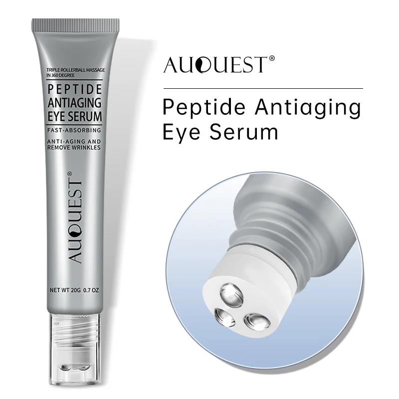 AUQUEST Peptide Eye Cream, sacos de olho, círculos escuros remoção, soro hidratante, hidratante, levantamento, cuidados com a pele, cosméticos de beleza