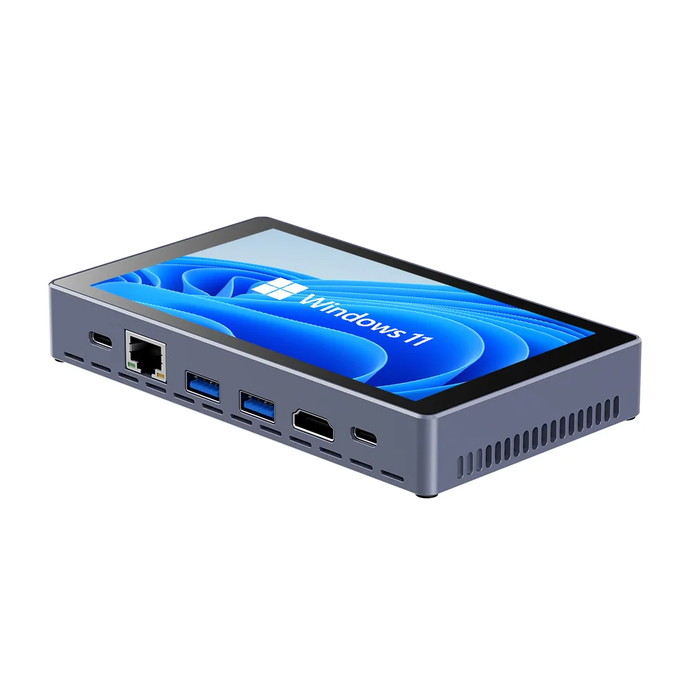H55N 5.5' Touchscreen Mini PC Intel N5100 4-Core 8GB DDR4 128GB SSD Windows11 1920x1200 IPS WiFi6 BT5.0 4xUSB 3.0 Type-C Mini PC