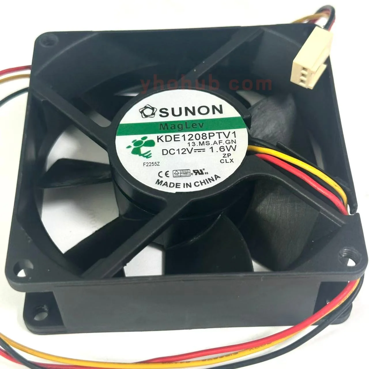 SUNON KDE1208PTV1 13.MS.AF.GN DC 12V 1.6W 80x80x20mm Server Cooling Fan