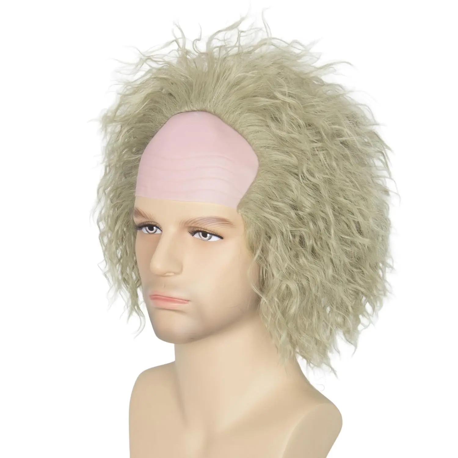 Perruque Verte Courte Désordonné avec Mèches Épiquantes pour Homme, Costume d'Halloween pour Adulte, Jus de Coccinelle, Ultraviolets