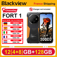 Blackview FORT 1 Rugged Smartphone 6,56 inch AI Mobile Phone 12GB (4+8) RAM 128GB + 2TB ROM Android 15  10000mAh 18W