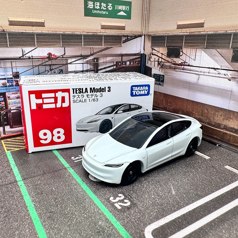 Takara Tomy Tesla Model 3 Alloy Car Diecasts & Toy Vehicles Car Model Miniature Scale Model Car For Children