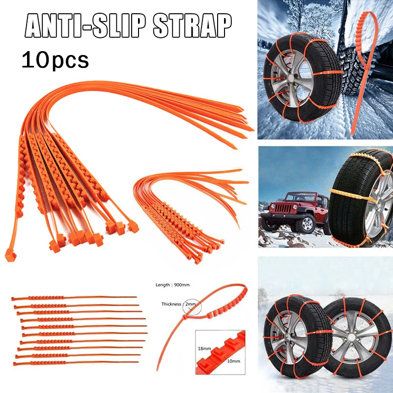 10/20Pcs Anti Slip Sneeuwkettingen Auto Band Wielen Kettingen Winter Outdoor Sneeuw Tire Emergency Anti-Slip auto Wielen Accessoires