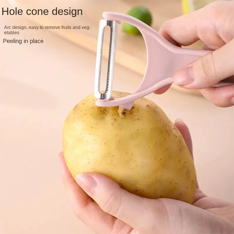 Household Peeler Stainless Steel Fruit and Potato Peeler Shaving and Planing Knife Melon and Fruit Multi-functional Peeler