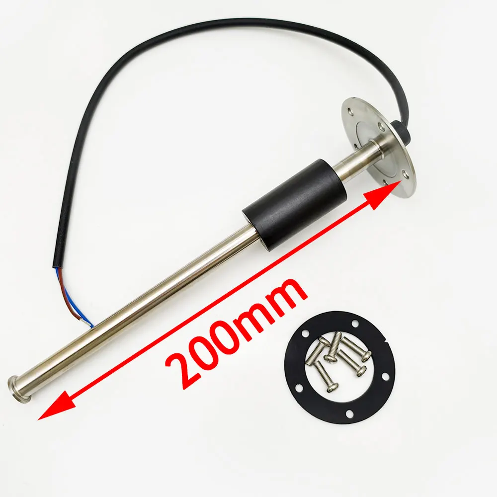 

﻿ 1pc 200mm Oil Level Sensor For Fuel Level Gauge 0-190ohm Stainless Steel Sensor with Gaskets For Oil Tank Level Meter