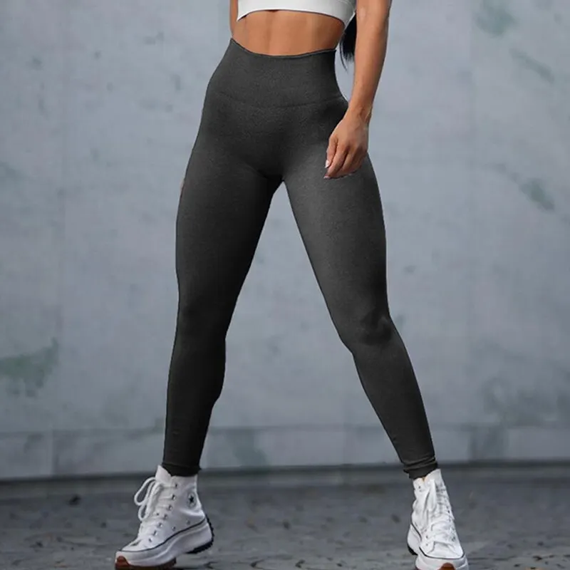 Fitness Sport legginsy damskie bezszwowe siłownia bieganie odzież sportowa do jogi wysoki stan biustonosze Push Up legginsy do biegania kobiet 6207