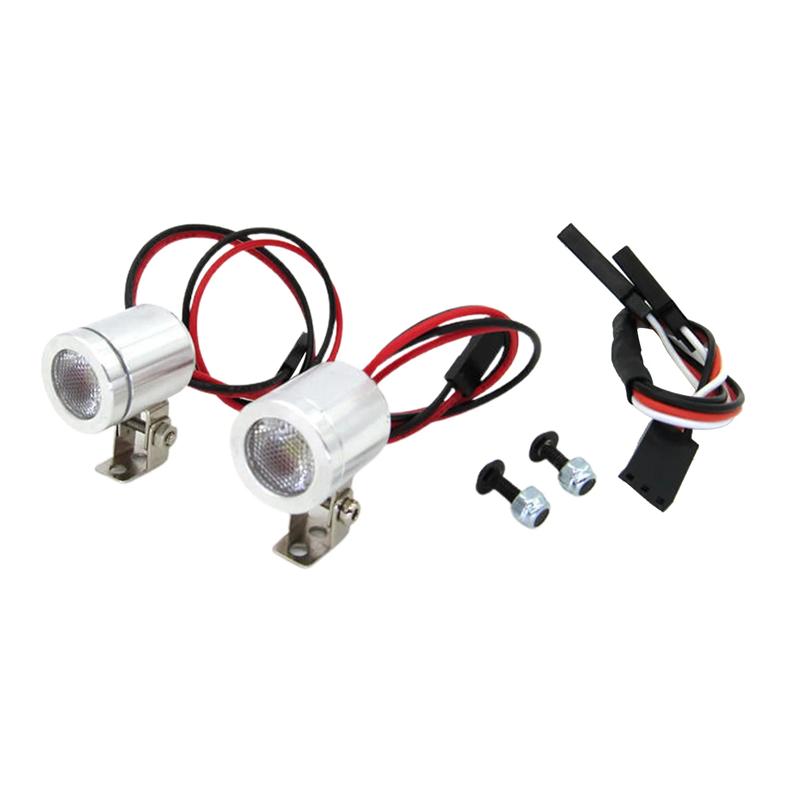 2pcs RC Metal Spotlights Headlight Searchlights for MN D90 D91 D99 MN90 MN99S MN86S WPL D12 C14 C44 B16 B36 B14 Trucks