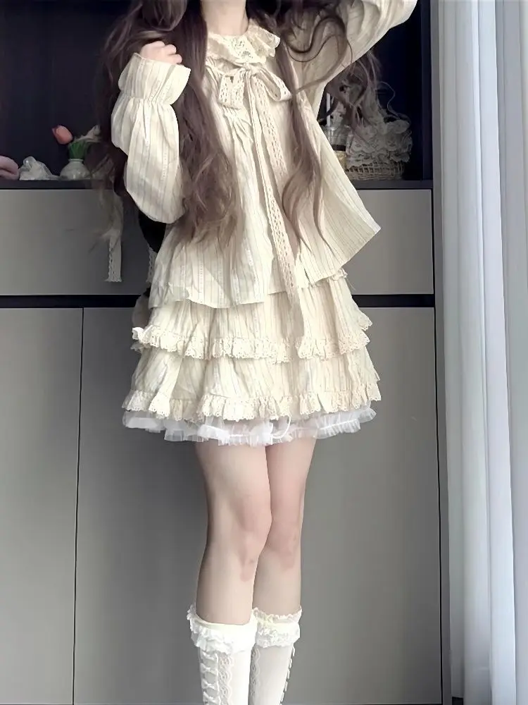 

Рубашки с длинным рукавом, женские шифоновые рубашки с рюшами, тонкие отложные воротники, французские, женские, элегантные, романтические, в консервативном стиле, молодежные, на каждый день, весну