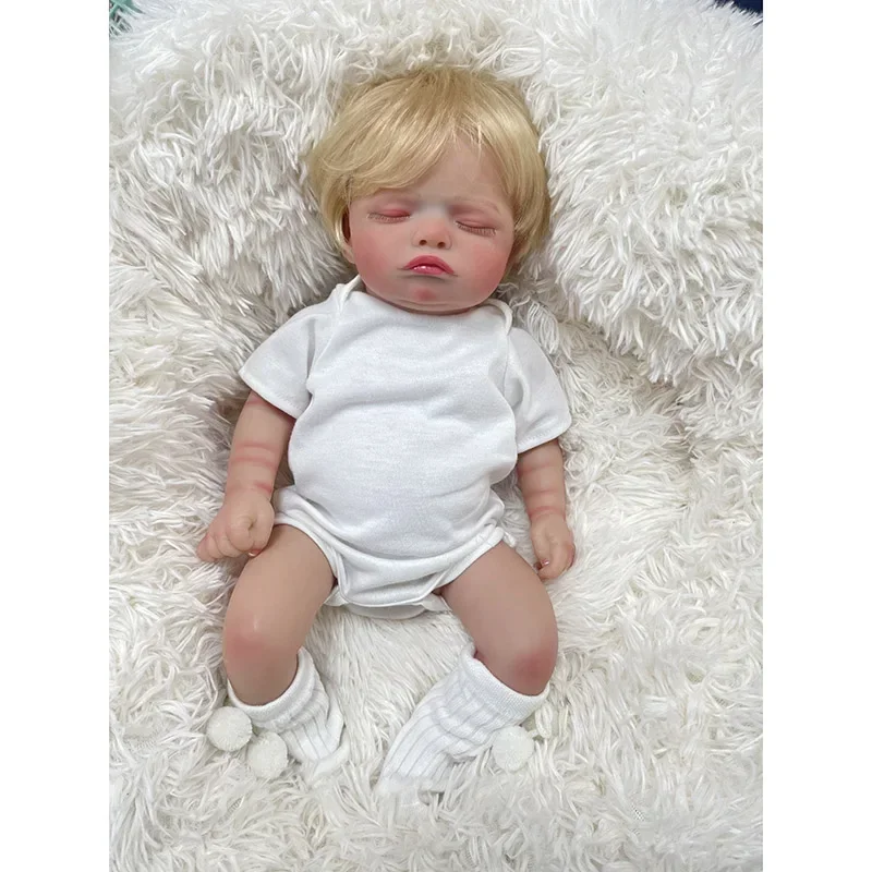 48CM  Reborn Dolls Rosalie Real Picture Newborn Baby Reborn Dolls with 3D Skin Multiple Layers Painting Visible Veins