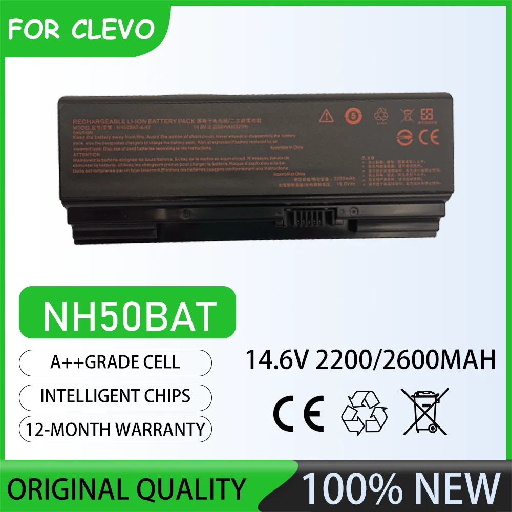 14.6V 2600mAh NH50BAT 4 battery Laptop Battery For clevo Shenzhou  God of War G7-CT7VK  God of War Z7-CT7VH  CNH5S01  CNH5S04