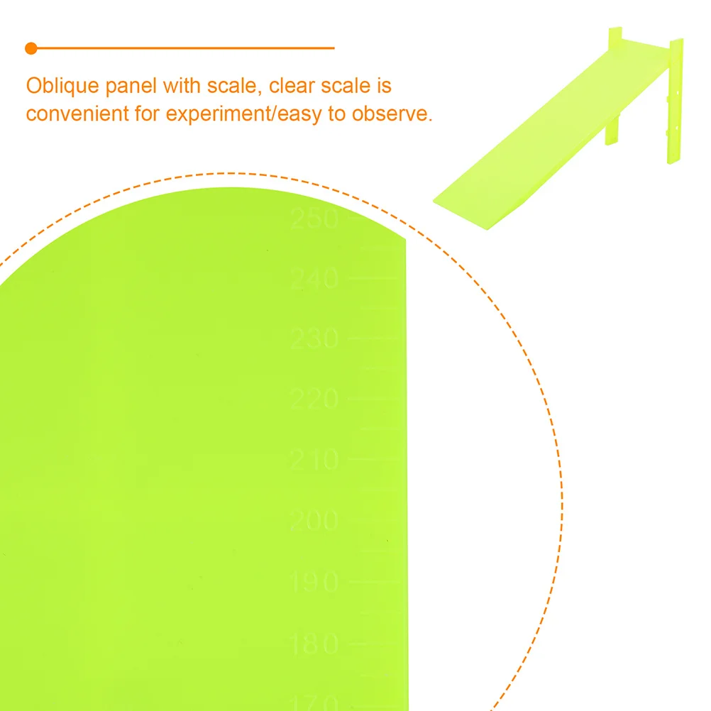 Placas inclinadas de plástico para experimentos de física, equipo de enseñanza de física de Color aleatorio, uso escolar, 3 uds.