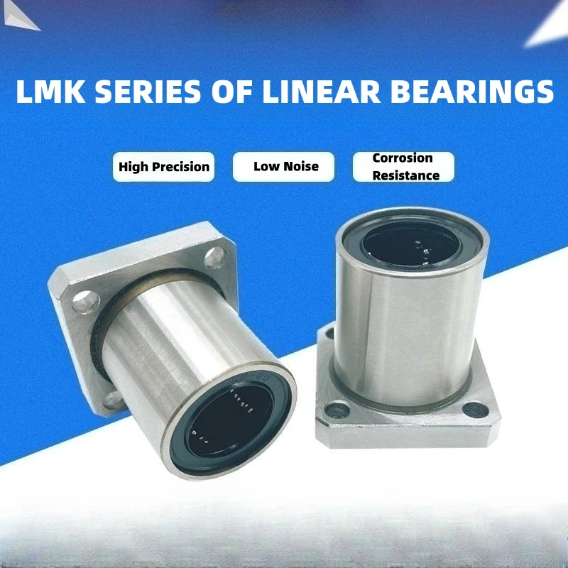 Standard Lengthening Square Flange Linear Bearing LMK6/8/10/12/13/16/20/25/30/35/40/50/60LUU