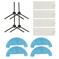 Replacement Hepa Filter Screen/Side Brush/Mop Cloth 6/7/12pcs Kits For 360 Smartai C50 G50 Robot Vacuum Cleaner Accessories