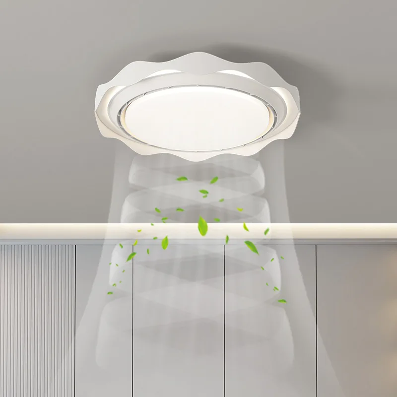 Postmodern Designer Ceiling Fan Lights Minimalist and Creative Children's Bedroom Eye Protection Full Spectrum Lighting Fixtures