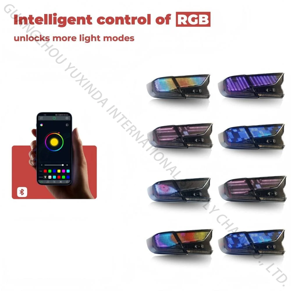 مجموعة مصابيح خلفية RGB تلقائية لهوندا أكورد 10th Gen 2018-2022 ملحقات المصابيح الخلفية الجديدة الرقمية 2019 2020 2021