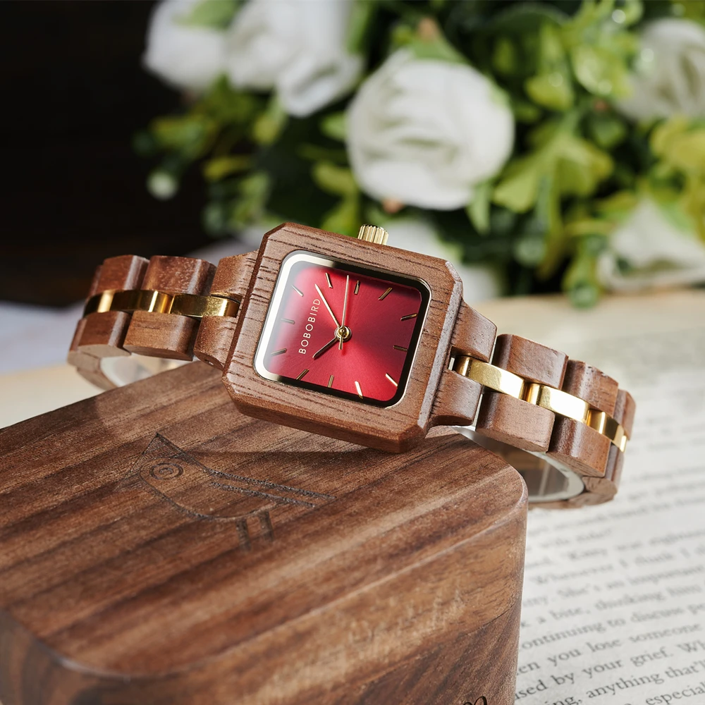 BOBO BIRD Fashion Women\'s Watches Wooden Niche Wrist Watch for Ladies Special Gift Support Drop Shipping