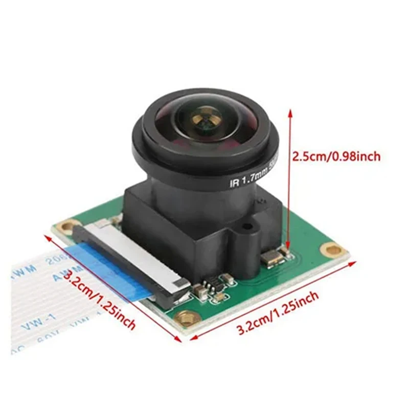 DN-5MP OV5647 para módulo de cámara Raspberry Pi con lente gran angular