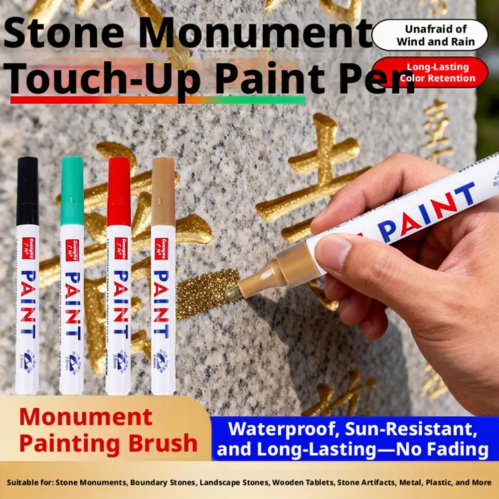 

Oil Paint Pen Waterproof Fade Resistant For Car Tire Metal Stone Tombstone Marking DIY Graffiti Permanent Writing Repair Tool