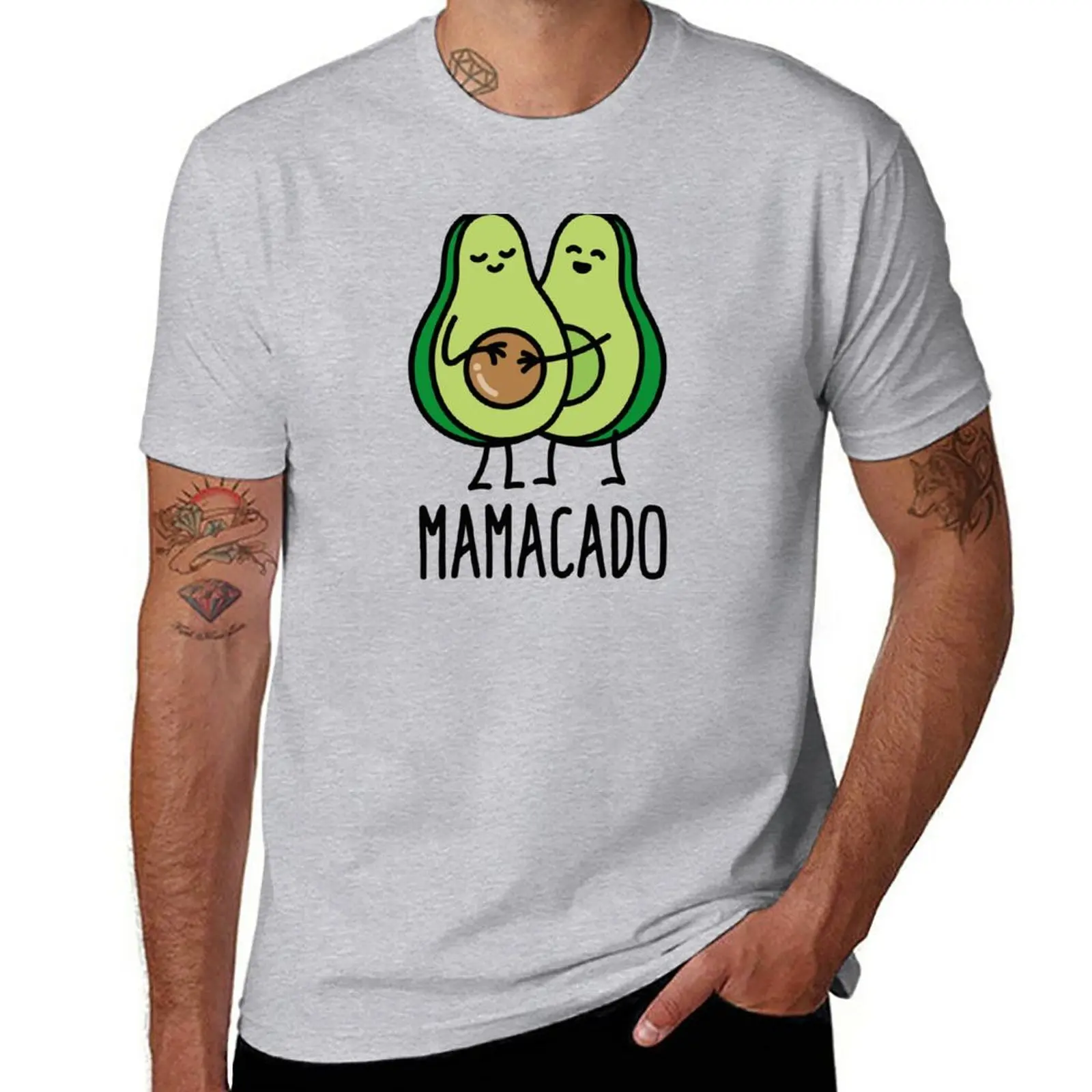 Mamacado pregnant mothers avocado pregnancy gift T-Shirt summer top plain kawaii clothes boys whites t shirts for men cotton