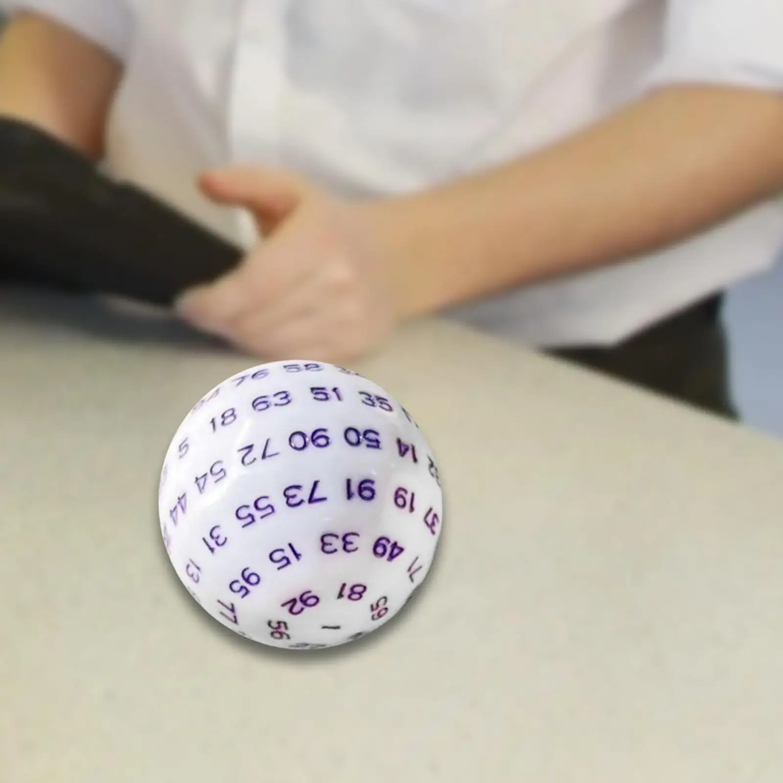 Dados acrílicos poliédricos D100 48mm accesorio esencial para juegos herramienta matemática para juegos de dados de mesa