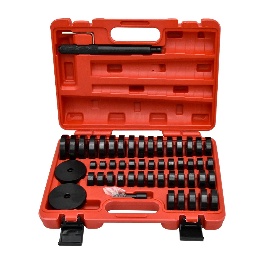 52pcs Auto Bushing Bearing Seal Driver Push Press Disc Tool Set Automotive Oil Seal Removal & Installation Repair Tools Kit