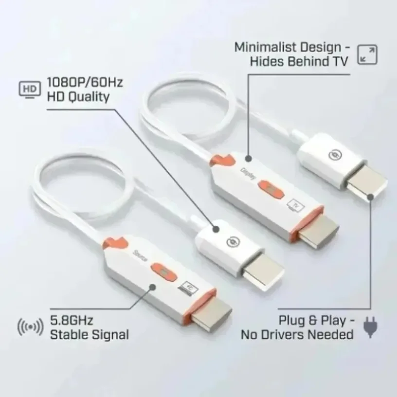 Picture 7: Point to Point 4K Decode HDMI-Compatible Wireless Extender 50M Transmitter Receiver Stable Signal No Interference for Meeting