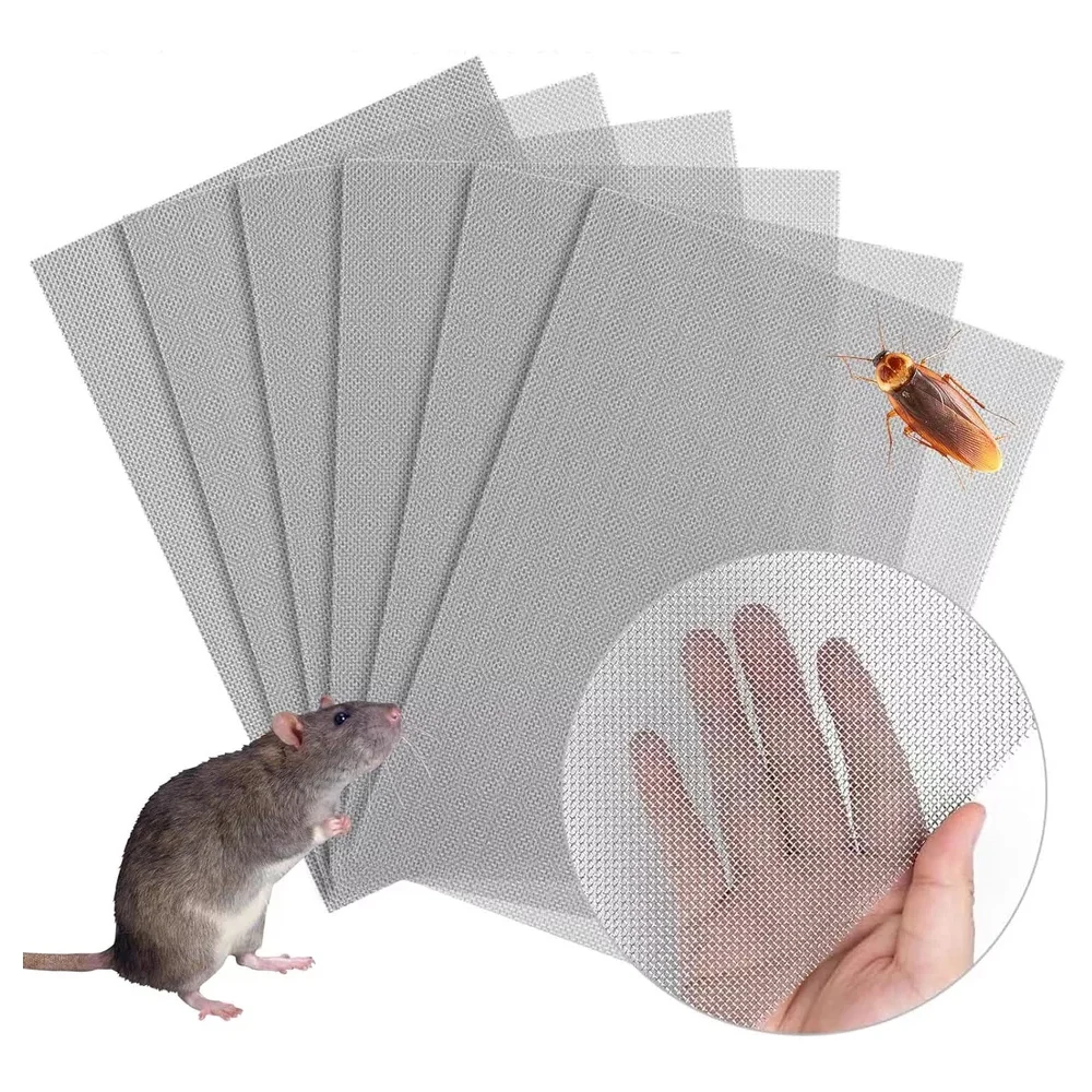 2pcs Stainles Steel Woven Wire Mesh Cloth Screen Wire Filter Sheet High Quality Scalable Insect Mice Proff Mesh For Home Use