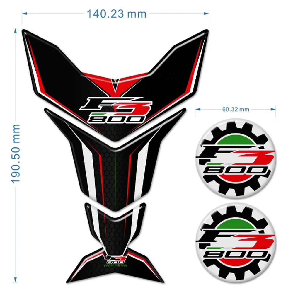 For MV Agusta 750 800 1000 F4 F3 RR Protection Gas Fuel Tank Pad Protector Decals Fish Bone Motorcycle Stickers 2014 2017 2020