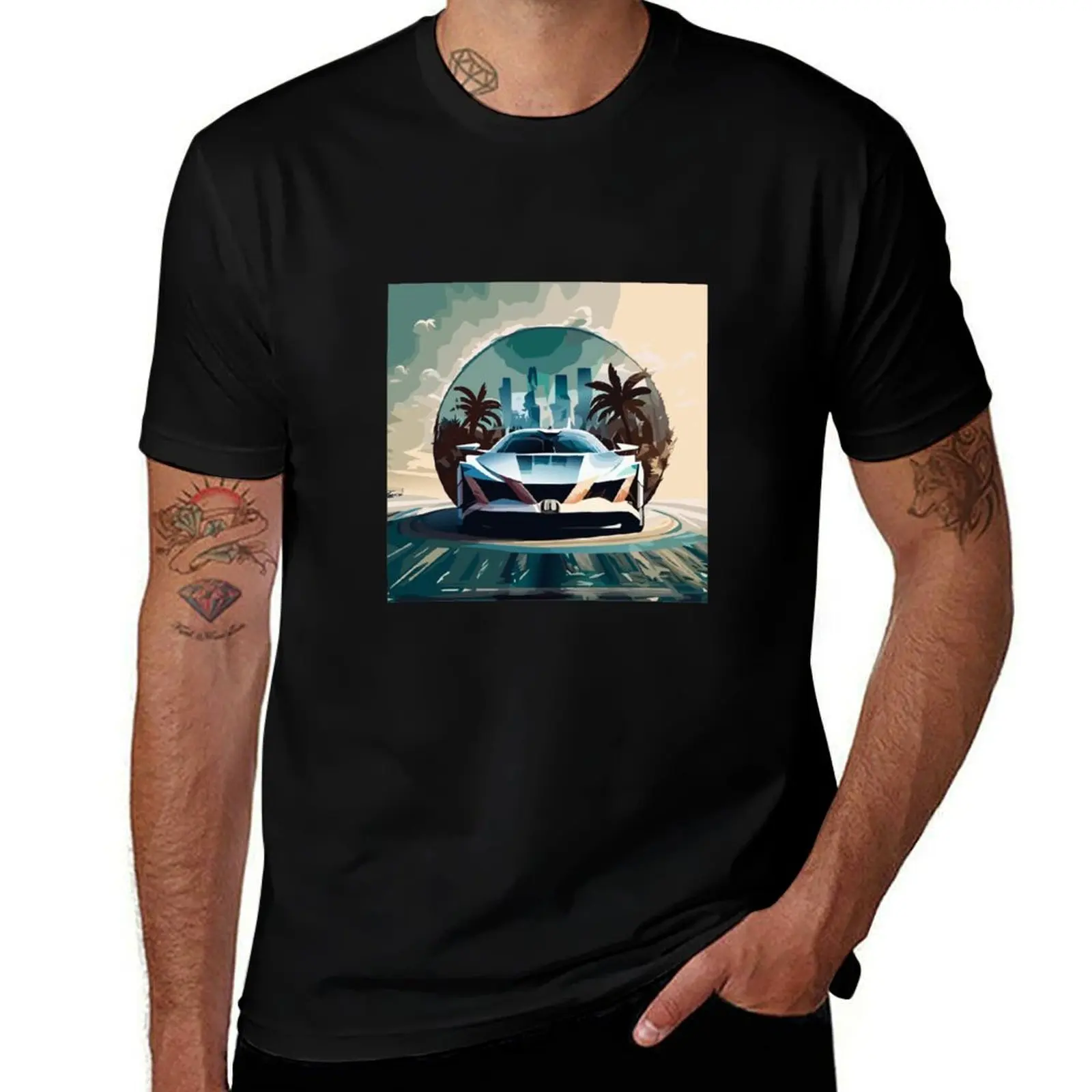 Miami Portal Escape T-Shirt Summer Casual Loose T-Shirt