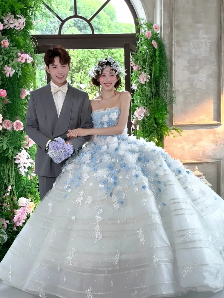 

Новинка 2025: Летний Цветочный Костюм для Фотосессий «Синяя Фея-Цветочная Принцесса» — Топ-бюстье и Шаль для Путешествий и Фотосъемок на Природе