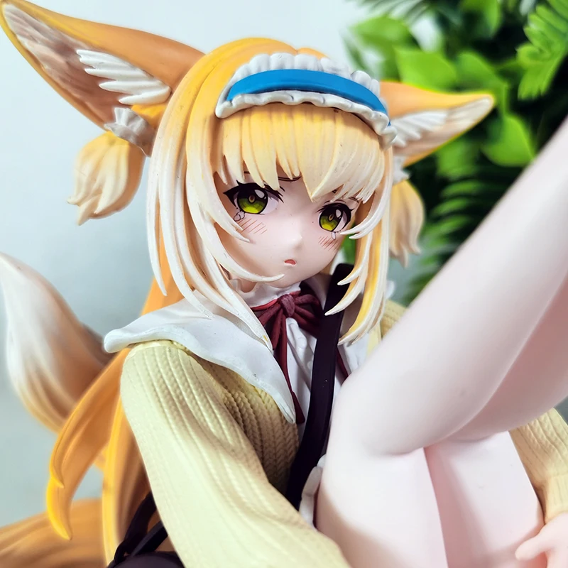

Arknights Suzuran 14 см ПВХ фигурка маленькая лиса модель коллекция украшение стола игрушка для детей подарок на день рождения