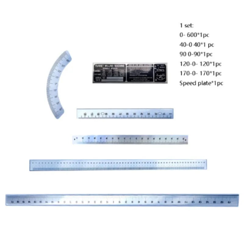 

Turret Milling Machine Accessories Scale Ruler Angle Ruler Speed Plate Brand New