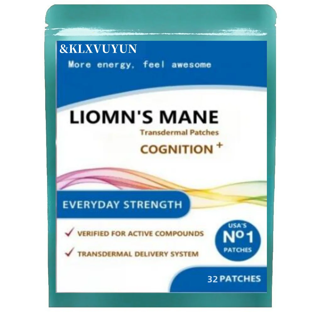 

Lions Mane Mushroom Transdermal Patches Promotes Mental Clarity, Focus, and Memory - 32 Patches One Month Supply