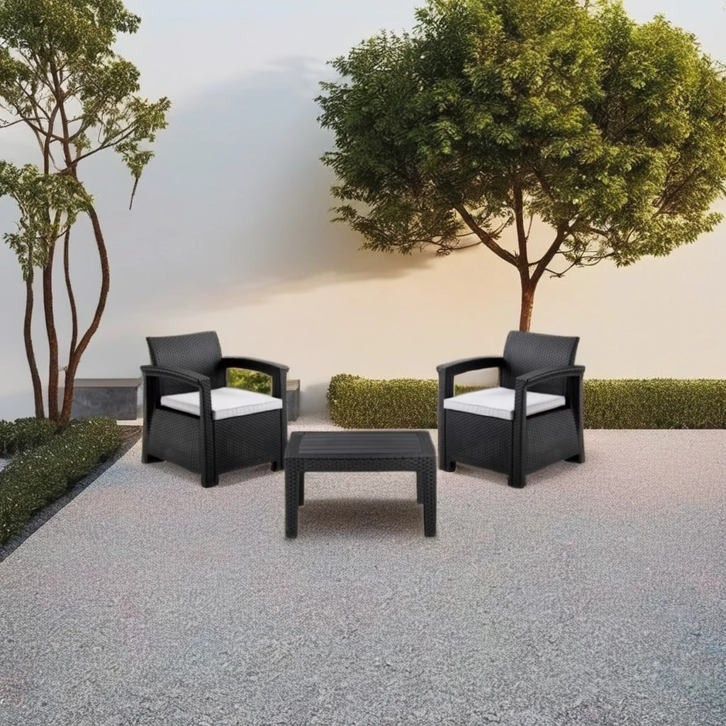 

Outdoor Garden Furniture Luxury Sofa Set Patio Furniture Set Modern PP Outdoor Furniture Bistro Set