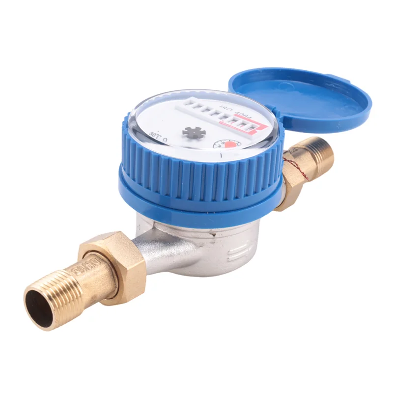 BHBD-1 Piece Single Jet Water Meter Brass Water Meter Home And Garden Use Flow Water Meter Plastic