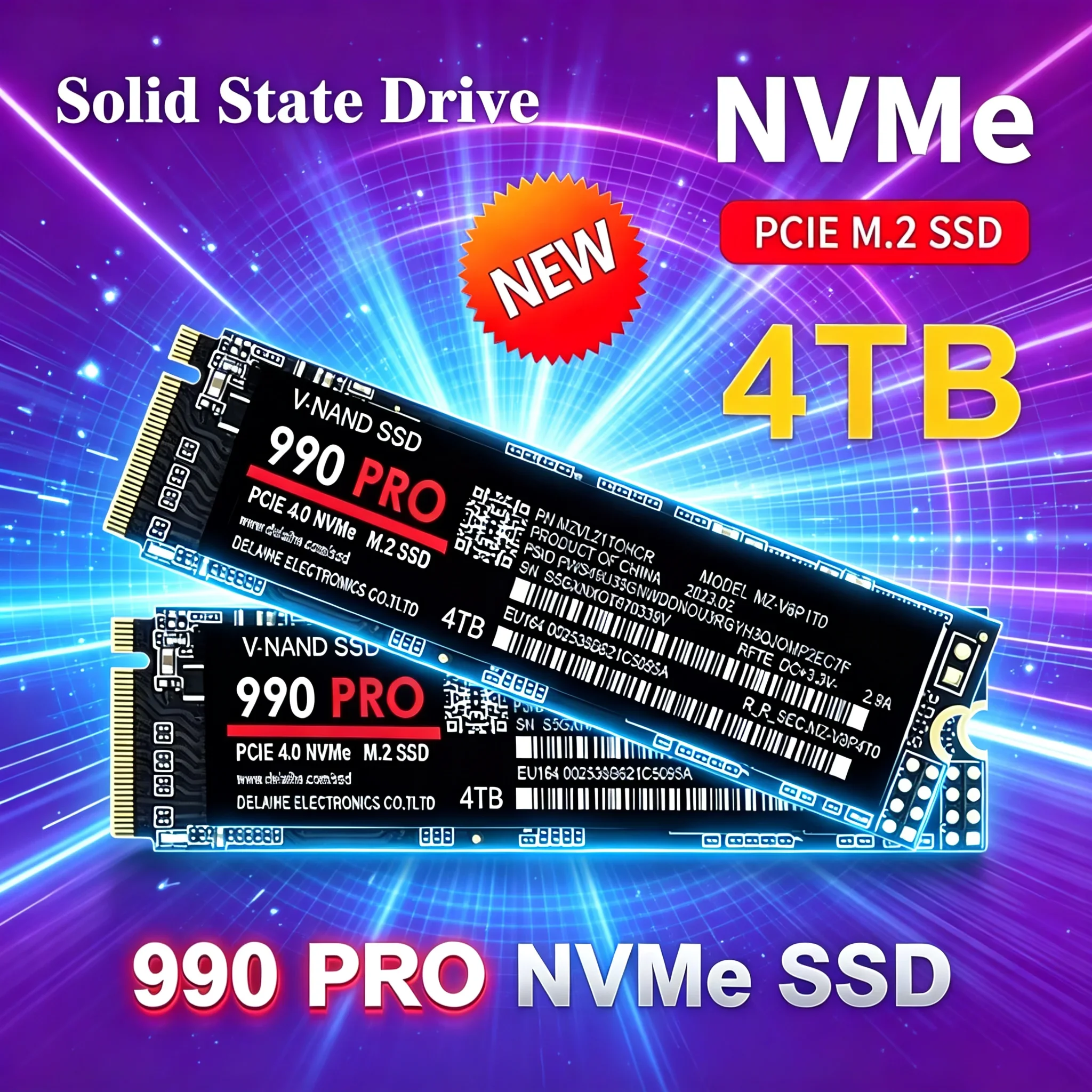 Original 990Pro M.2 SATA SSD NVMe 1TB Ultra-High-Speed Transmission NAND Internal Hard Drive for Ultrabooks And Tablet Computers