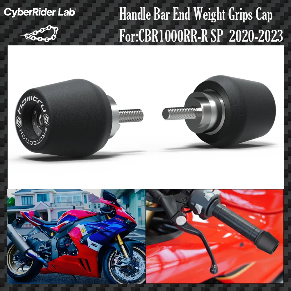 

For Honda CBR1000RR/RR-R SP 2008-2023 CNC Bar End Caps - Track Aluminum Lightweight No Tools Rider Gift Back to School​