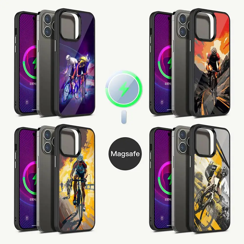 

Tour De France Bicycle Phone Case For iPhone 16,15,14,13,12,11,Pro,Max,Plus,Mini,Magsafe,Magnetic Wireless Charging Case