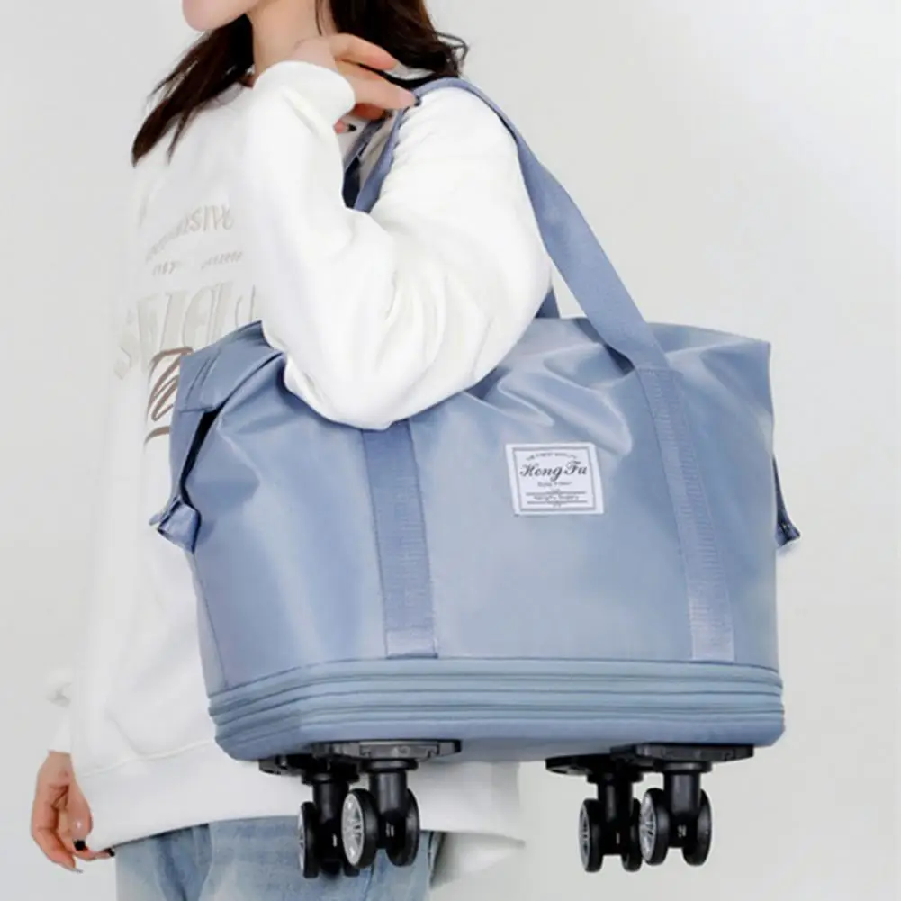 Versatile Travel Duffel Expandable Travel Bag Expandable Duffel Bag Luggage with Wheels Waterproof Tear-resistant Suitcase