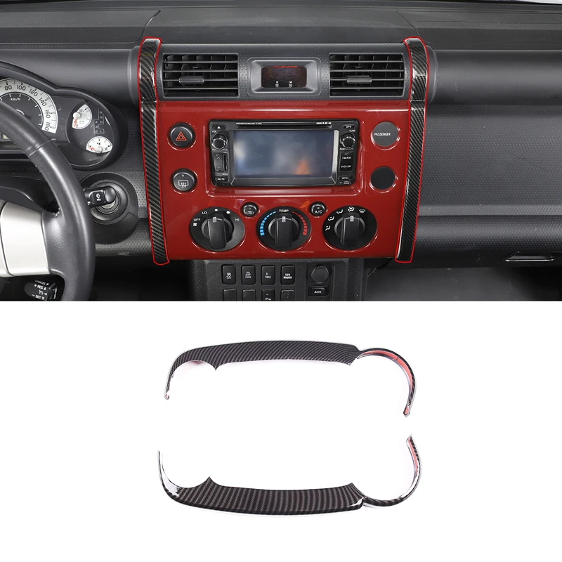 

For 2007-2021 Toyota FJ Cruiser ABS Carbon Fiber Car Styling Navigation Side Decorative Strip Sticker Car Interior Accessories