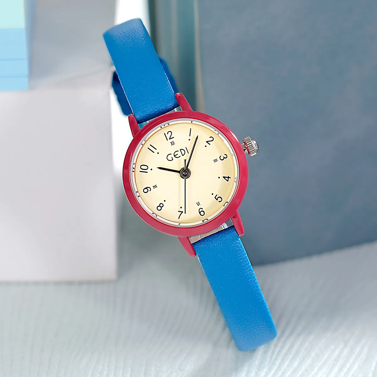 New CandyColored Watches For Female Students Featuring AStylish Small Dial And A Simple Elegant Design A Quartz Watch For Women.