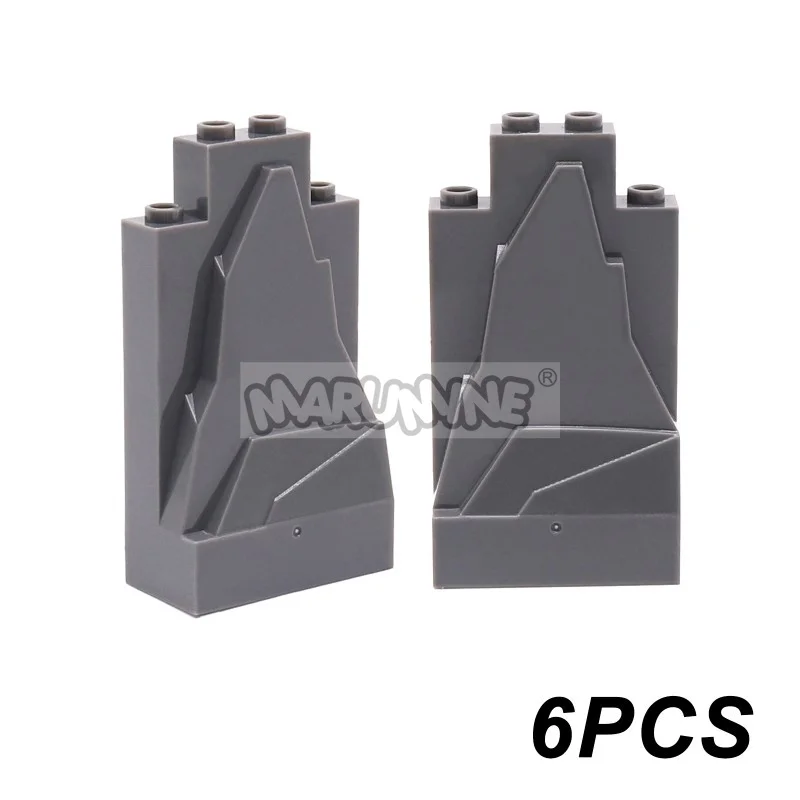 MARUMINE MOC Blöcke Bergsteinstein Dschungelgarten Bausteine DIY Teile Zubehör Kompatibel mit 6083 47847 6082 23996